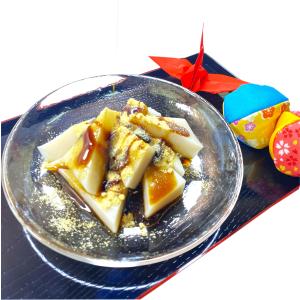 豆乳久寿餅2枚(黒蜜・きな粉付)の詳細画像1