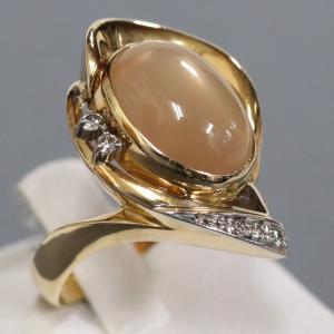 K18WGダイヤモンドリング ハートモチーフ D1.03 5.1g #8 ホワイト  