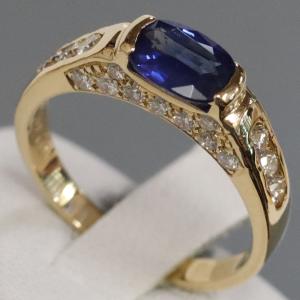 花モチーフ K18 750リング D0.433 K18ダイヤモンドリング フラワーモチーフ D0.50 3.9g #11.5 イエロー