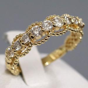 4℃ ヨンドシー K18PGダイヤモンドリング 4PD 3.9g #11 ピンクゴールド  