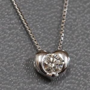 4℃（ヨンドシー） K18PGダイヤモンドネックレス ハートモチーフ 2014