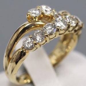 K18ダイヤモンドリング D1.00 5.8g #11 イエローゴールド 1カラット