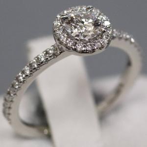 メキシコ オパール リング プラチナ ダイヤモンド 指輪 PT900 鑑定書