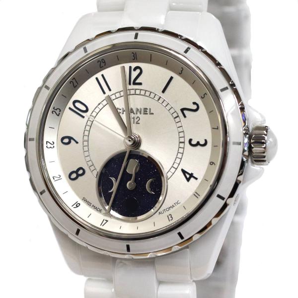 シャネル J12 ファーズ ドゥ リュヌ(H3404)38mm ムーンフェイズ ホワイトセラミック