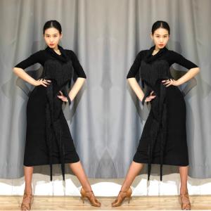 送料無料/社交ダンスドレス モダンドレス 競技 デモ ダンス衣装