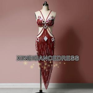 ベリーダンス衣装/セミオーダードレス ゴールデン豪華高級 エジプト衣装 ステージ演出服　XINEIベリーダンスドレス/012401｜shihan