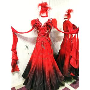 社交ダンスドレス ラテンドレス モダンドレス ロ...の商品画像
