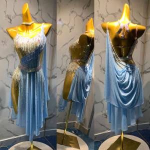 社交ダンスドレス ラテンドレス モダンドレス ロングスカート ダンス