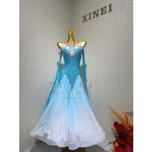 社交ダンスドレス ラテンドレス モダンドレス ロングスカート ダンス