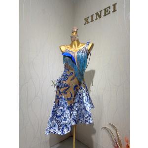 社交ダンスドレス 競技 デモ ダンス衣装 ラテンドレス モダンドレス