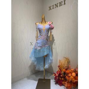 社交ダンスドレス 競技 デモ ダンス衣装 ラテンドレス モダンドレス