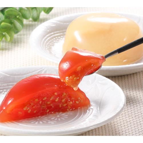 プレゼント ギフト フルーツゼリー 完熟トマトと白桃の紅白ゼリー詰合せ  3個入 スイーツ  お誕生...