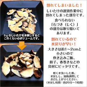 干し椎茸 国産 小さな割れ 110g 原木栽培...の詳細画像1