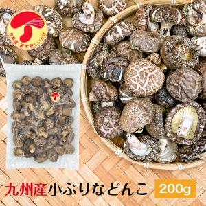 干し椎茸 九州産 小ぶりなどんこ 200g 大容量 原木栽培 チャック付き袋 ( 国産 どんこ しいたけ 椎茸 シイタケ 干ししいたけ 干しシイタケ )