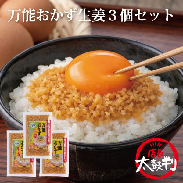万能おかず生姜 【宮崎県産 刻み生姜 ご飯のお供 しょうが 醤油味 漬物 和風惣菜 刻み生姜 お取り...