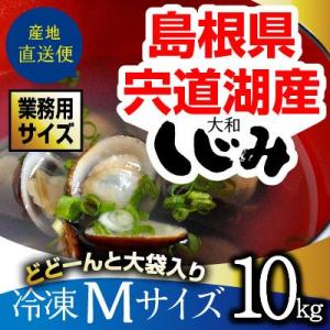 島根県・宍道湖産冷凍しじみ　Mサイズ 10kg（1kg×10袋・10キロ）送料無料 砂抜き済 シジミ...