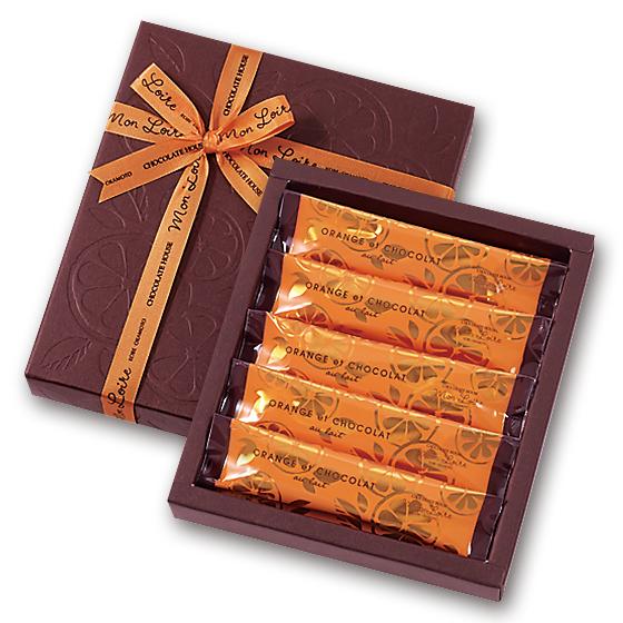 モンロワール オレンジピール ギフトボックス チョコレート 10本入り OrangePeel Gif...