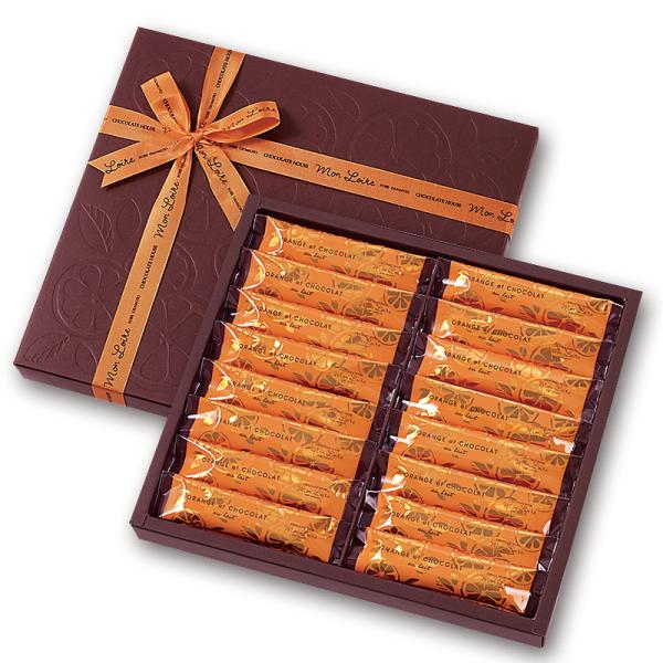モンロワール オレンジピール ギフトボックス チョコレート 32本入り OrangePeel Gif...