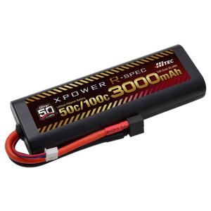 訳あり特価 ハイテック XPOWER R-SPEC Li-Po 7.4V 3000mAh 50C/1...