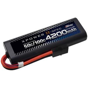 ハイテック XPOWER R-SPEC Li-Poバッテリー 4200mAh 50C/100C 日本正規品 XPR4200-RT-B タミヤタイプ リポ 定番 ラジコン バッテリー｜ホビープラウド 13時までの決済で平日は当日出荷