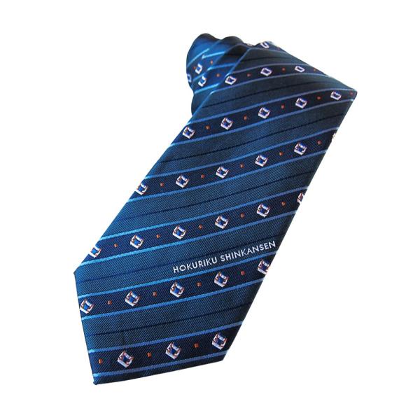 北陸新幹線 キャラクター ネクタイ 「かがき」フロント青