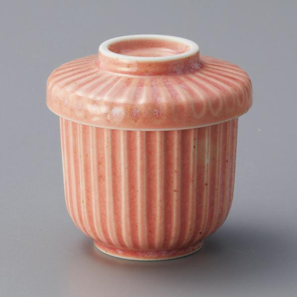 茶碗蒸し 器 ピンク蒸し碗 おしゃれ 和食器 業務用 美濃焼 24a219-33