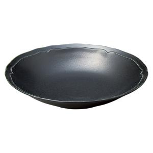皿 超軽量ラ ポワール ブラック22.5cm スープ皿 おしゃれ 洋食器 業務用 美濃焼｜shikisaionline