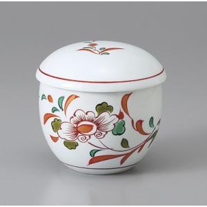 茶碗蒸し 器 錦草花蒸し碗 強化磁器 おしゃれ 和食器 業務用 美濃焼 24a212-14