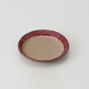 皿 小皿 面取3.5皿 辰砂 12cm おしゃれ 和食器 業務用 美濃焼 23b222-14｜shikisaionline