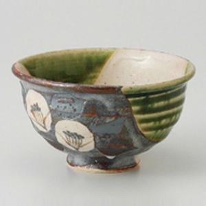 茶道具 抹茶茶碗 織部焼 佐々木晨二作 瑞光窯 鉄絵柄 2種類より選択