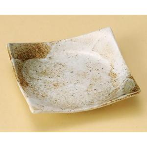 皿 小皿 角皿 雪志野4.5正角皿 13.5cm おしゃれ 和食器 業務用 美濃焼 25d29629...
