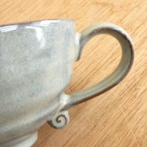 スープカップ グレー均窯 片手スープ椀 おしゃ...の詳細画像4