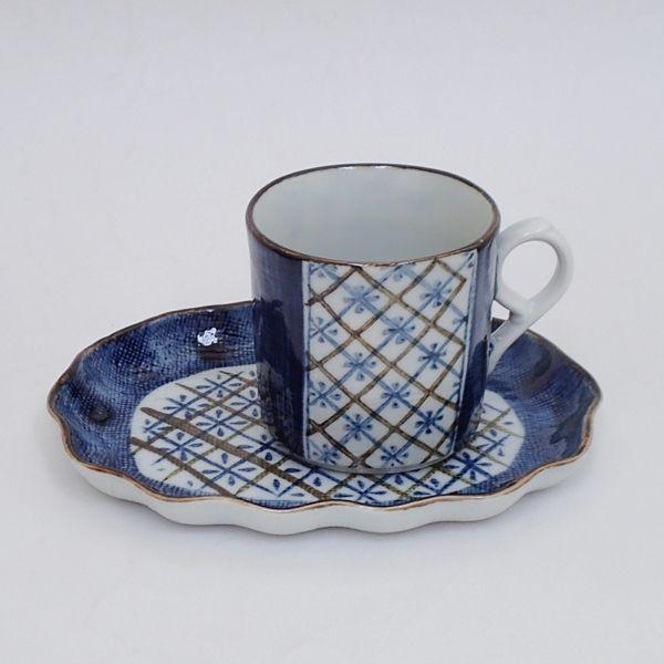 コーヒーカップ ソーサー 割格子 和陶器 おしゃれ 業務用 美濃焼 25d65719-230