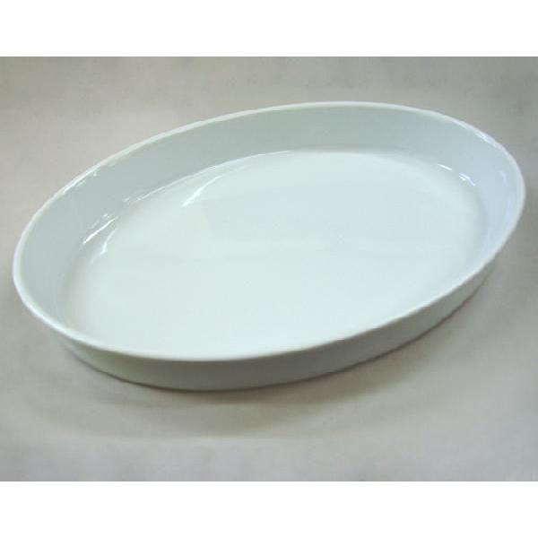 皿 グラタン皿 大皿 オーバルベーカー 40.5cm おしゃれ 洋食器 業務用 美濃焼  23b41...