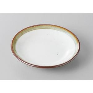 皿 小皿 丸皿 白天目流し3.0皿 10.5cm おしゃれ 和食器 業務用 美濃焼 22a317-36