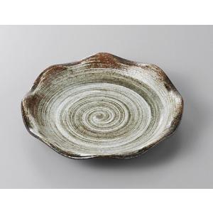 皿 うず潮花型6.0皿 盛皿 19cm おしゃれ 和食器 業務用 美濃焼 22a341-10｜shikisaionline