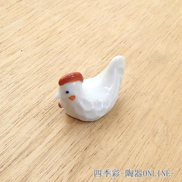 箸置き にわとり おしゃれ 和食器 業務用 美濃焼 24a476-6