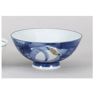 ご飯茶碗 濃一珍魚 大平 大きめ おしゃれ 飯碗 業務用 和食器 美濃焼