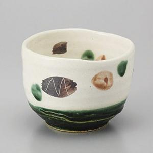 茶道具 抹茶茶碗 織部焼 佐々木晨二作 瑞光窯 鉄絵柄 2種類より選択