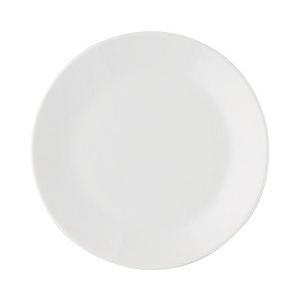皿 デザート皿 20cm かがやき 白 おしゃれ 業務用 洋食器 美濃焼 22a713-4｜shikisaionline
