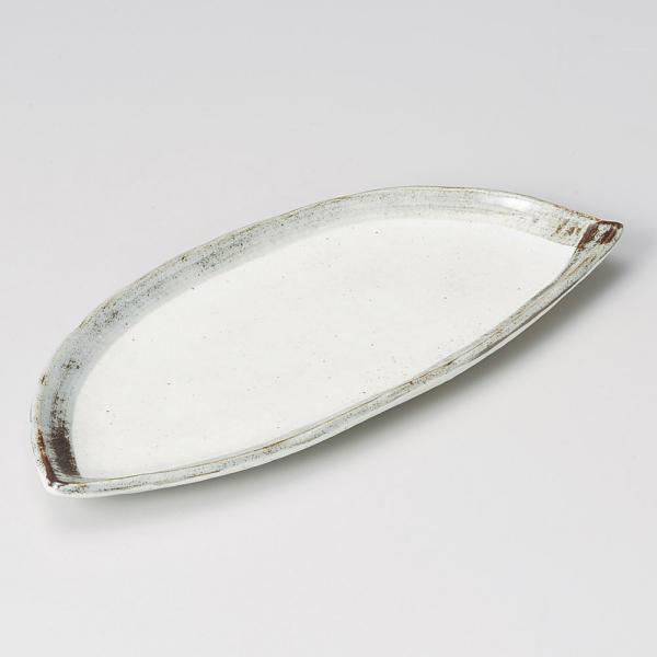 皿 渕錆9.0半月皿 さんま皿 焼き物皿 26.5cm おしゃれ 和食器 業務用 美濃焼 22d29...