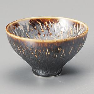 ぐい呑み 黒鉄サビ金刷目盃 ぐい飲み 酒器 陶器 日本酒 おしゃれ 業務