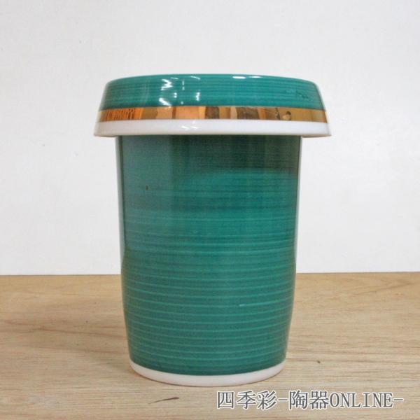 ヒレ酒カップ グリーン巻 ひれ酒 強化磁器 陶器 日本酒 おしゃれ 業務用 美濃焼 25d34403...