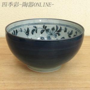 丼 どんぶり 5.0多用丼 古染花 おしゃれ 業務用 美濃焼 和食器 24a532