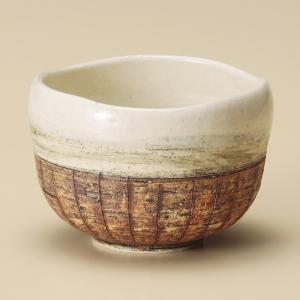 抹茶茶碗 黄瀬戸織部流 冬 抹茶碗 和食器 美濃焼 24a620-5 : 四季彩