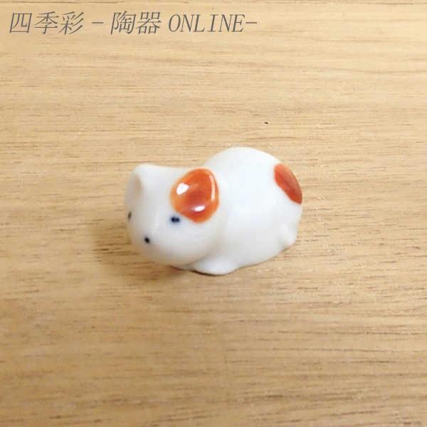 箸置き 豆ねこ 赤 おしゃれ かわいい 和食器 業務用 美濃焼 22d45263-459