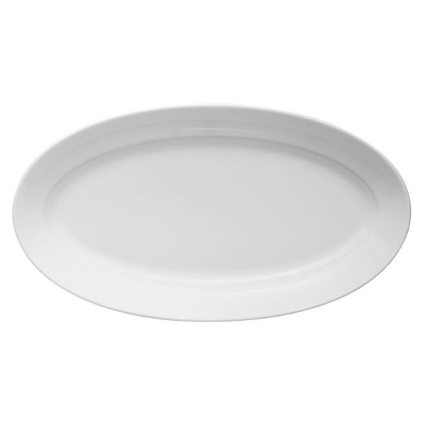 皿 大皿 楕円皿 プラター 43cm 白 おしゃれ 洋食器 業務用 美濃焼 22d62231-039