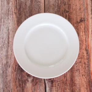皿 リムプレート 21cm皿 ホテルベーシック 玉渕 白 洋食器 業務用 美濃