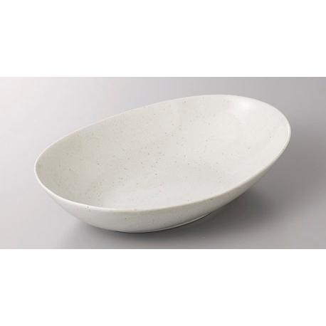 ボウル カレー皿 パスタ皿 白釉楕円鉢 おしゃれ 和食器 業務用 美濃焼 22a427-10