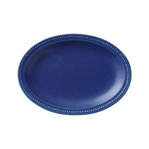 楕円皿 22cm オーバルプレート ドットリム 白 おしゃれ 洋食器 業務用